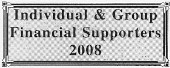 Page 4, heading 1, Individual and Group Financial Supporters 2008